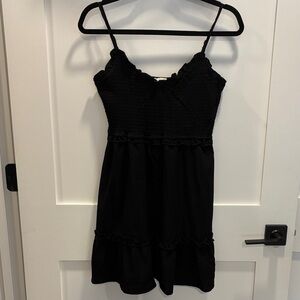 Black Smocked Sundress